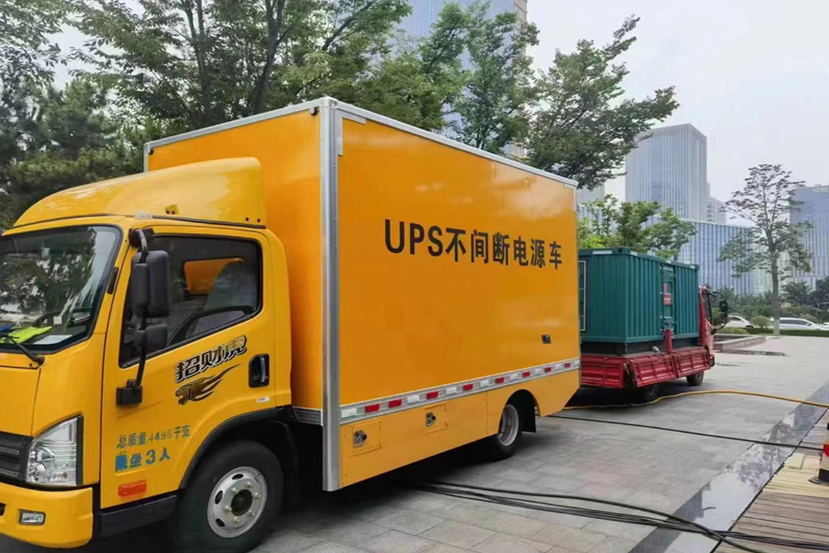昌江发电机租赁施工现场